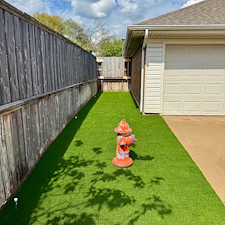 Side-Yard-Dog-Run-with-Pet-Friendly-Artificial-Turf-in-Allen-TX 0